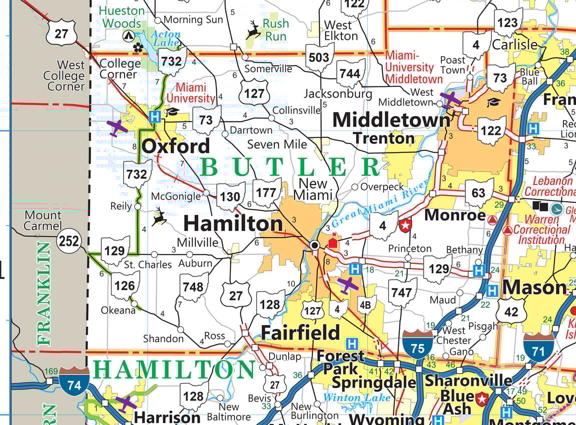 Butler County Map